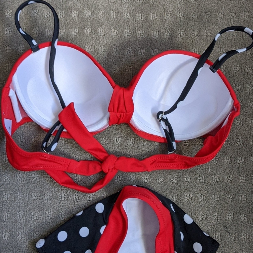 Sexy Two Piece Swimsuit With Padded Push Up Top - Picture 3 of 9